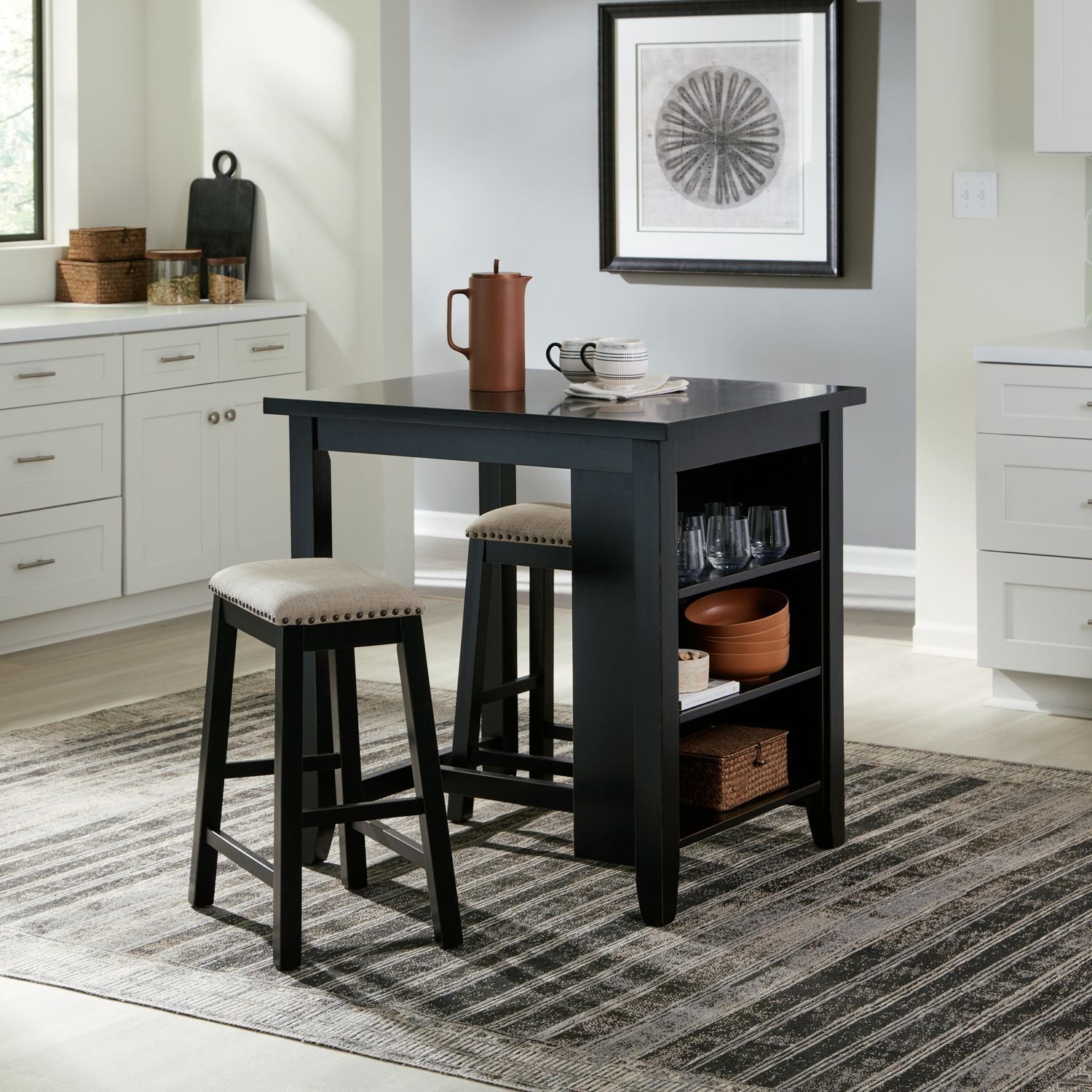 Liberty Furniture Brook Creek - 3 Piece Counter Set | Meri Furniture