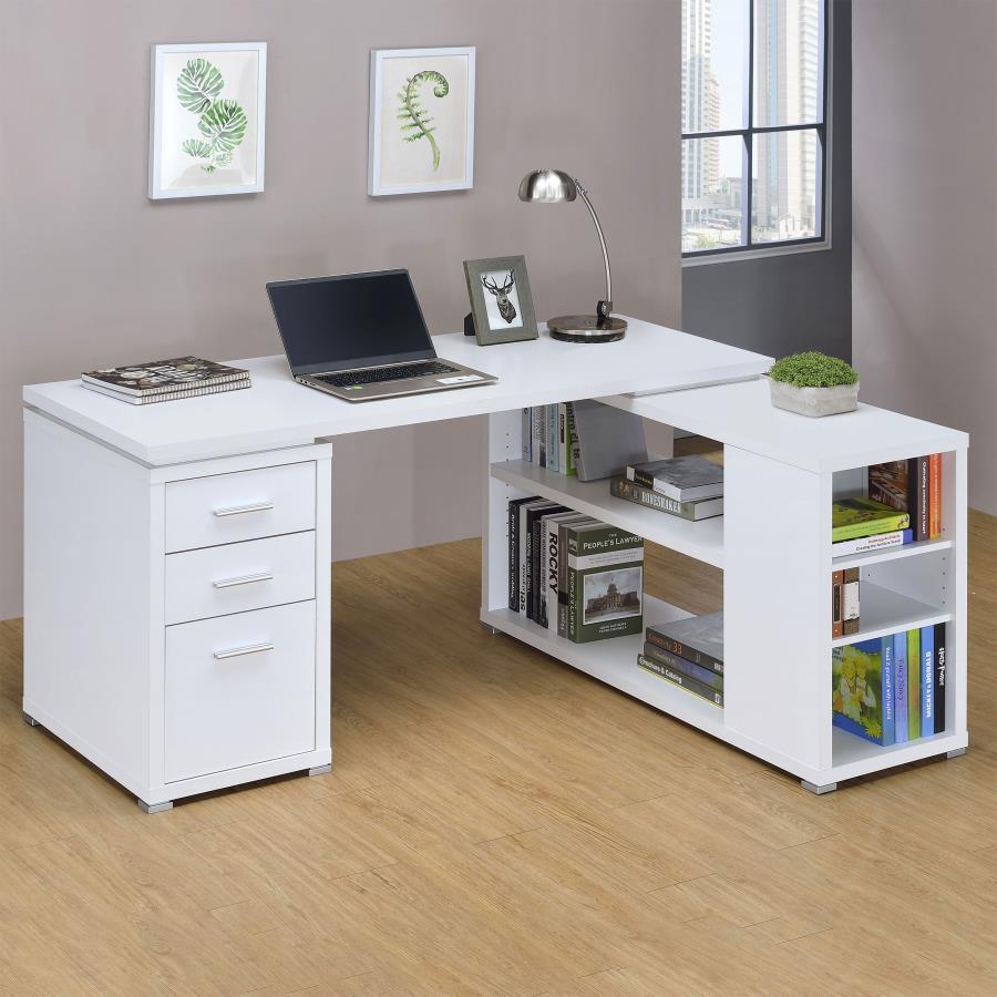 Coaster Fine Furniture Yvette - 3-Drawer L-Shape Computer Desk | Meri Furniture