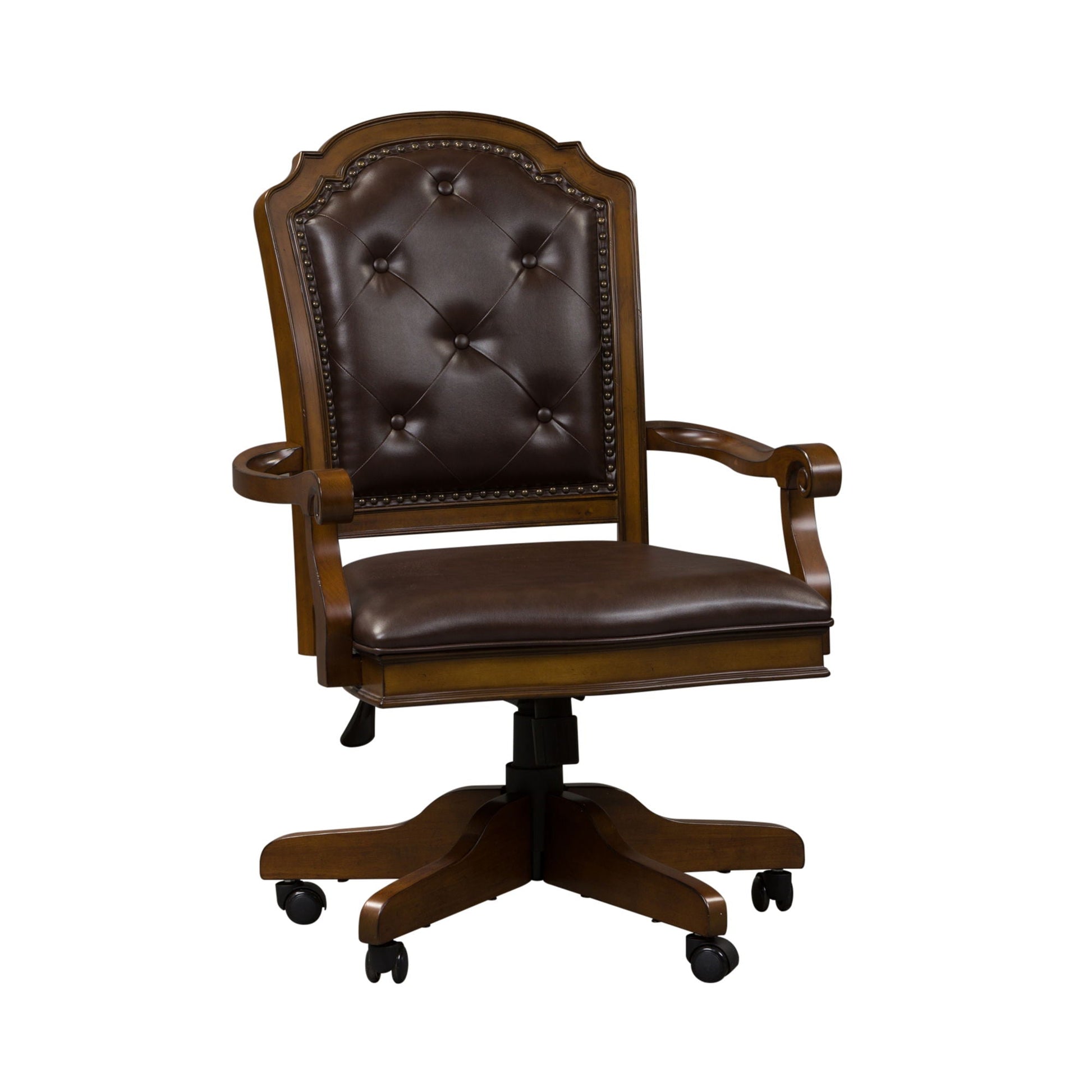 Liberty Furniture Amelia - Jr Executive Office Chair - Dark Brown | Meri Furniture