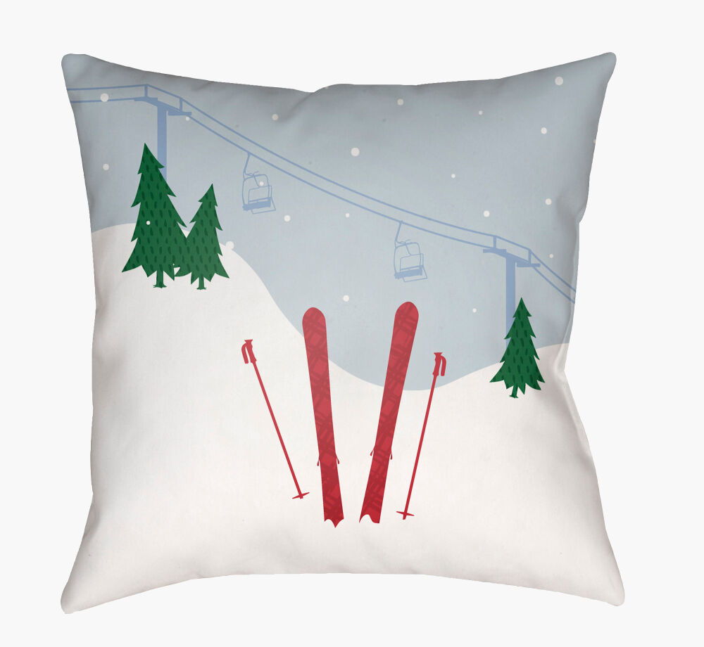 Set Of Skis Pillow