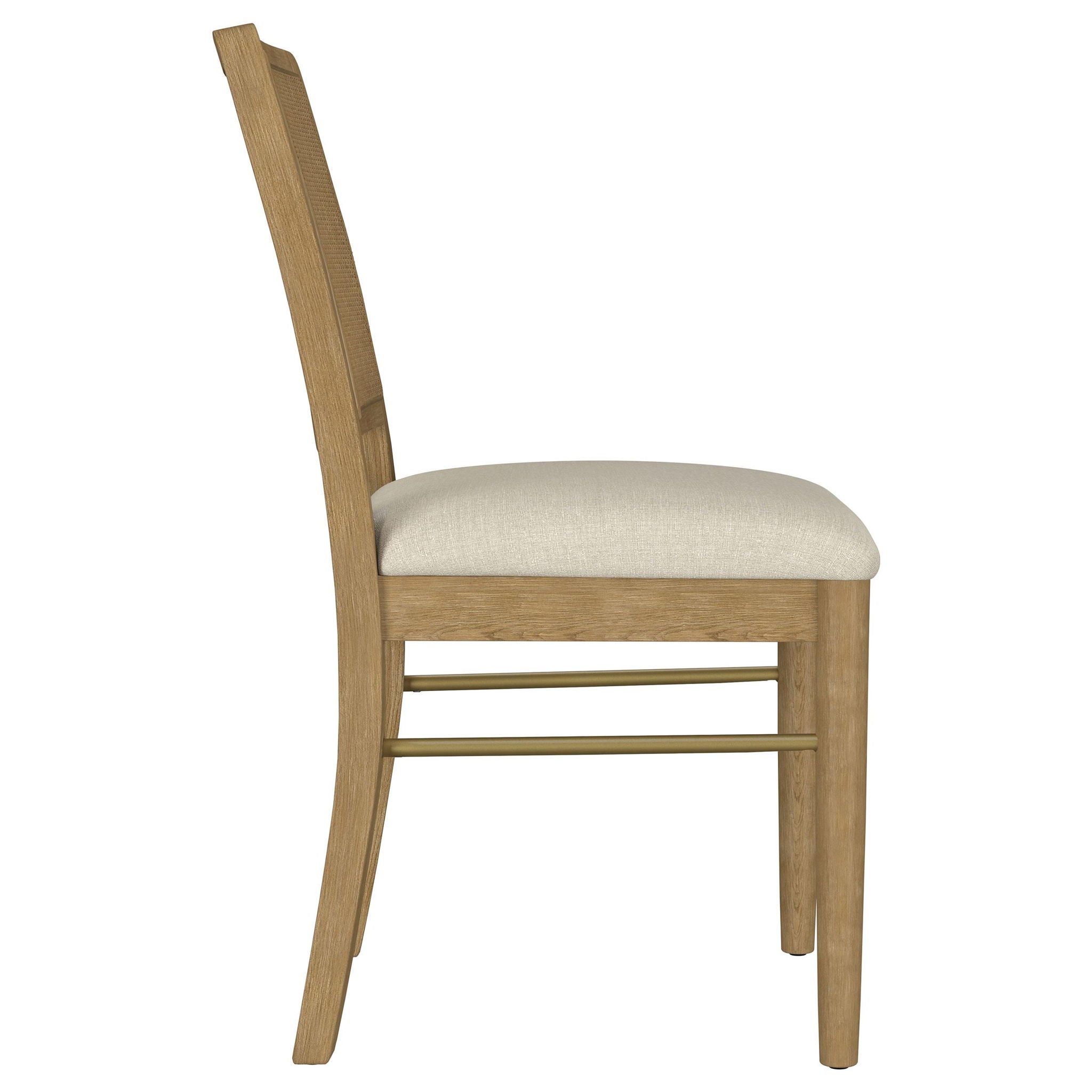 Arini Rattan Cane Dining Side Chair Sand Wash (Set of 2)