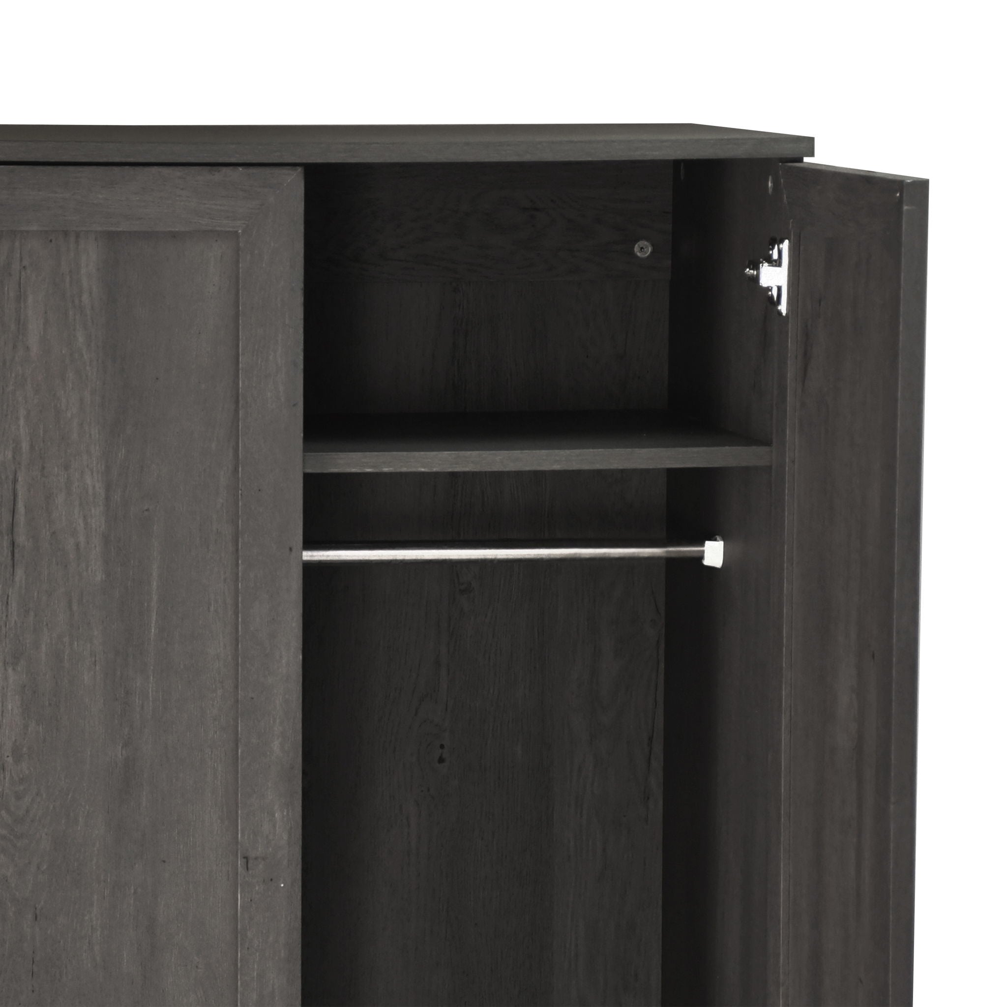 Danbury - Wood Wardrobe - Gray