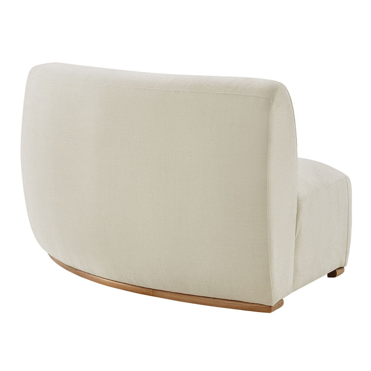 Rialta Curved Right-Arm Slub Weave Fabric Sectional Loveseat by Modway