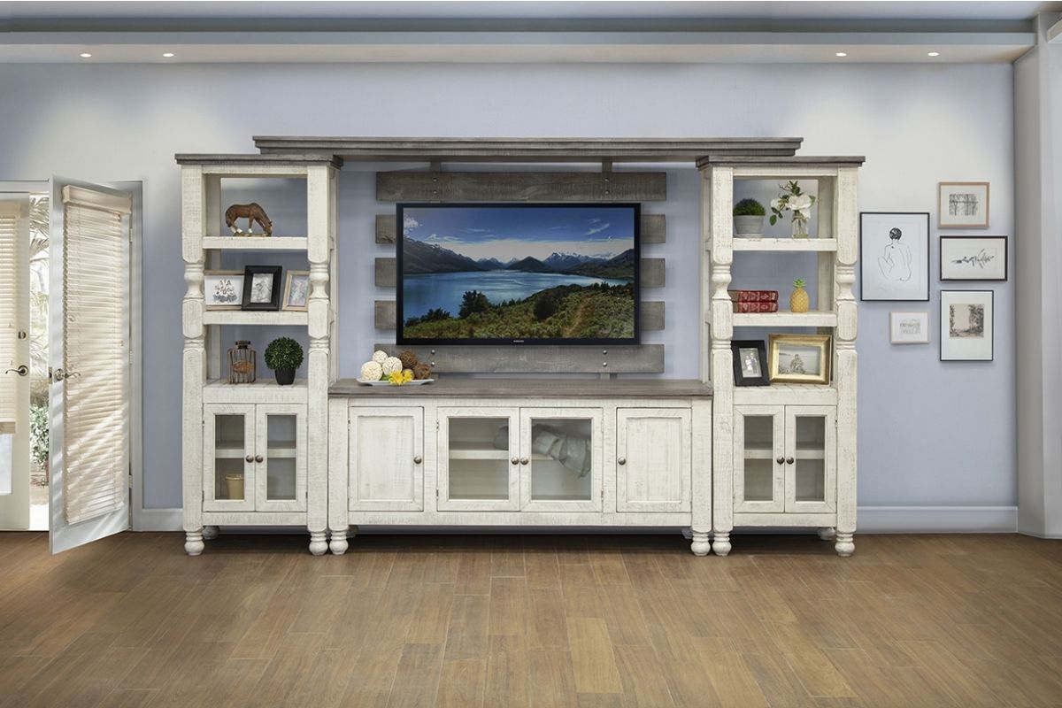 International Furniture Direct Stone - Wall Unit - Beige | Meri Furniture