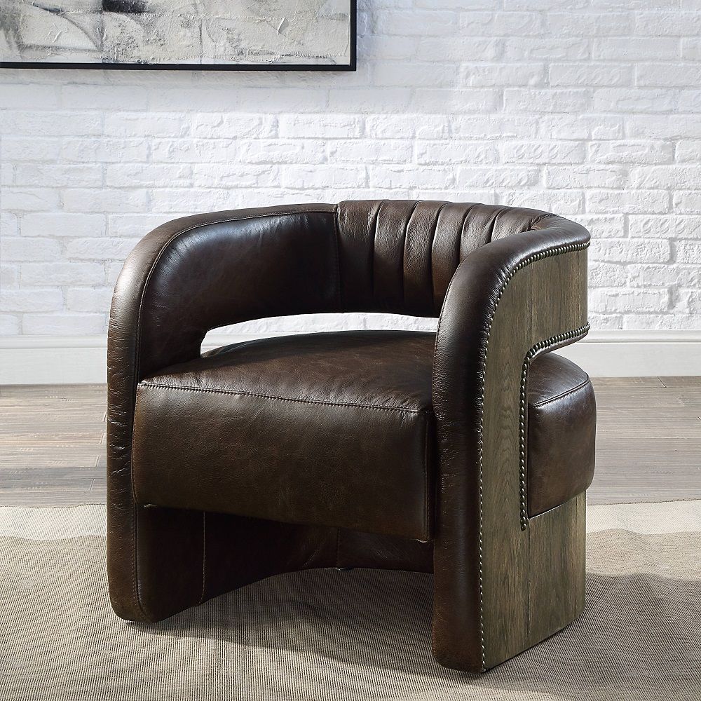 ACME Feyre - Accent Chair - Espresso | Meri Furniture