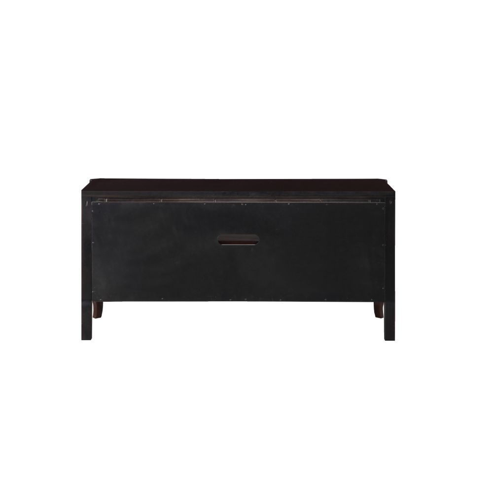 ACME Mathias - TV Stand - Walnut & White | Meri Furniture
