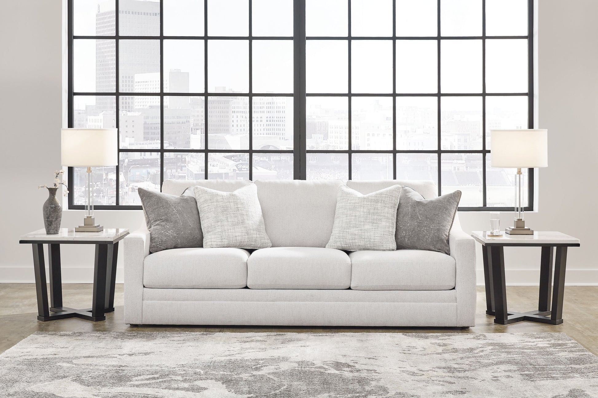 Ashley® Maitelynn - Chalk - Sofa | Meri Furniture