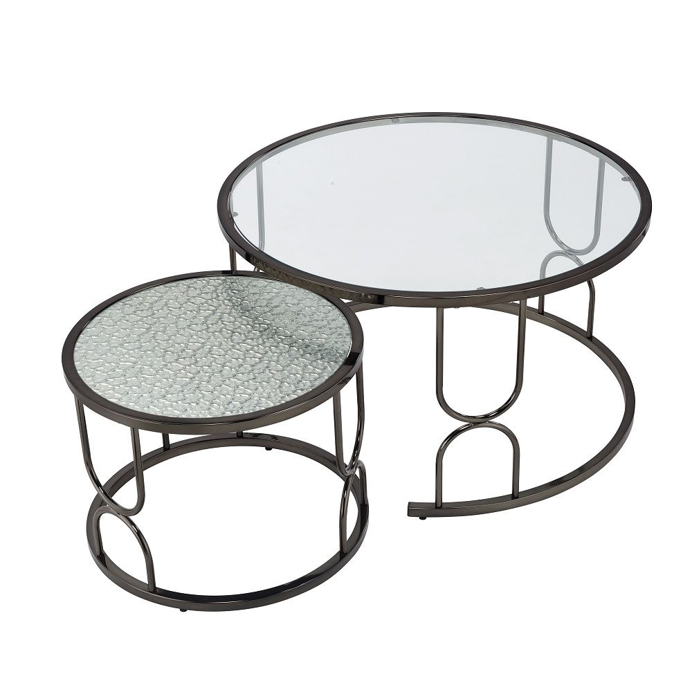 ACME Kaimi - Nesting Coffee Table Set - Black | Meri Furniture