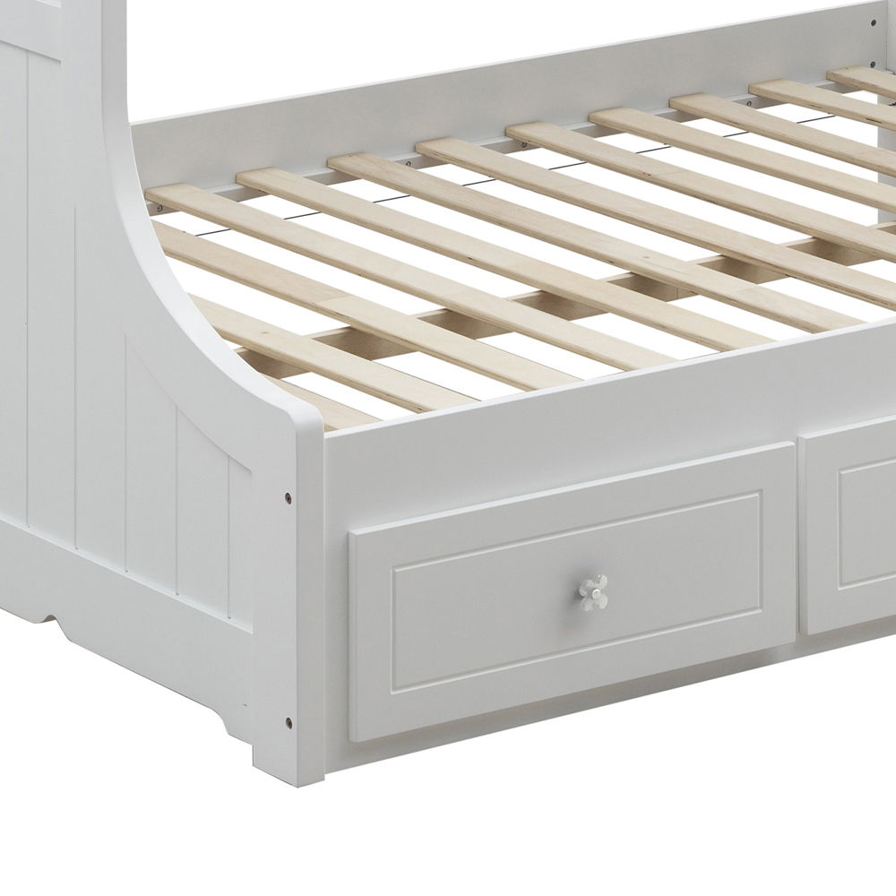 Meyer - Twin Over Full Bunk Bed With Storage - White