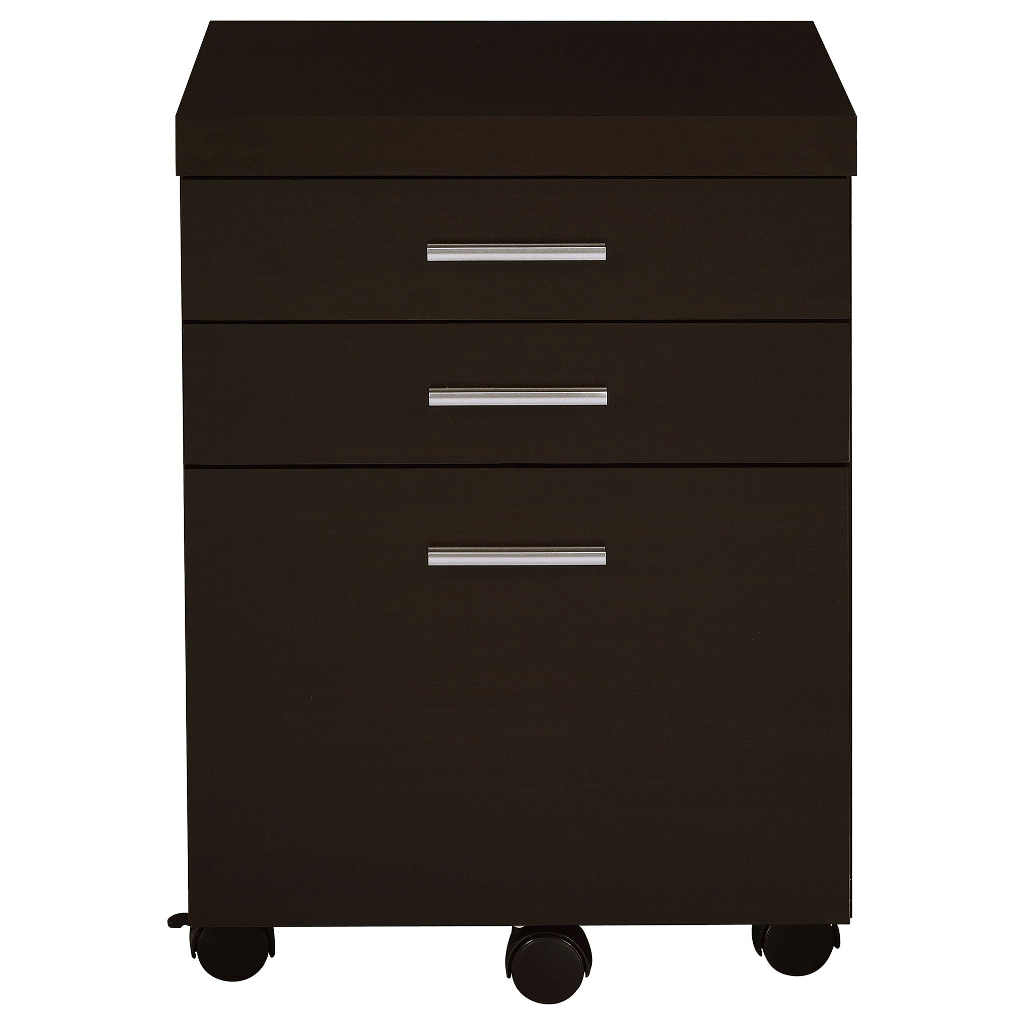 Ulloa - L Shape Desk With Mobile File Cabinet - Cappuccino