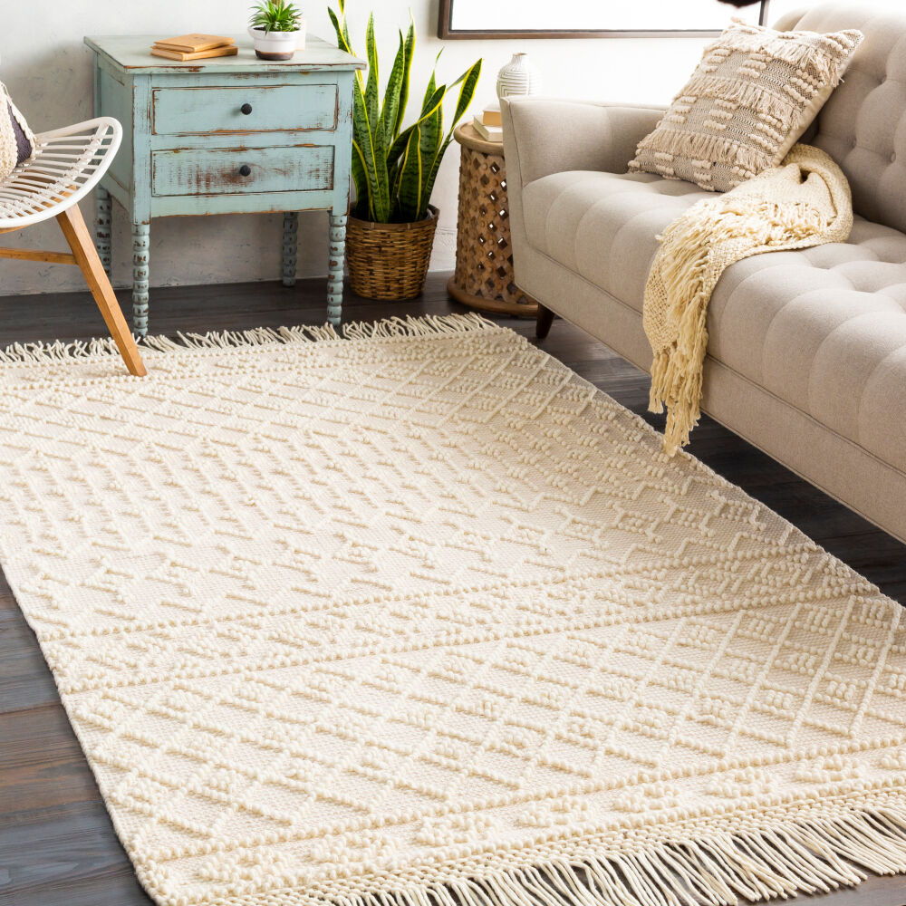 Farmhouse Tassels Handmade Rug