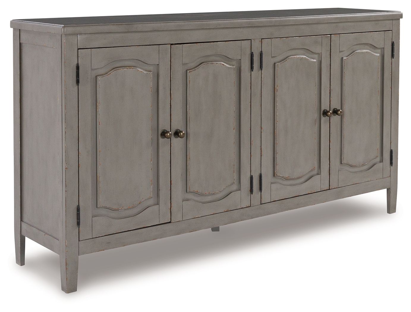 Signature Design by Ashley® Charina - Antique Gray - Accent Cabinet | Meri Furniture