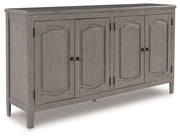 Signature Design by Ashley® Charina - Antique Gray - Accent Cabinet | Meri Furniture