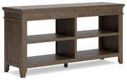 Signature Design by Ashley® Janismore - Weathered Gray - Credenza | Meri Furniture