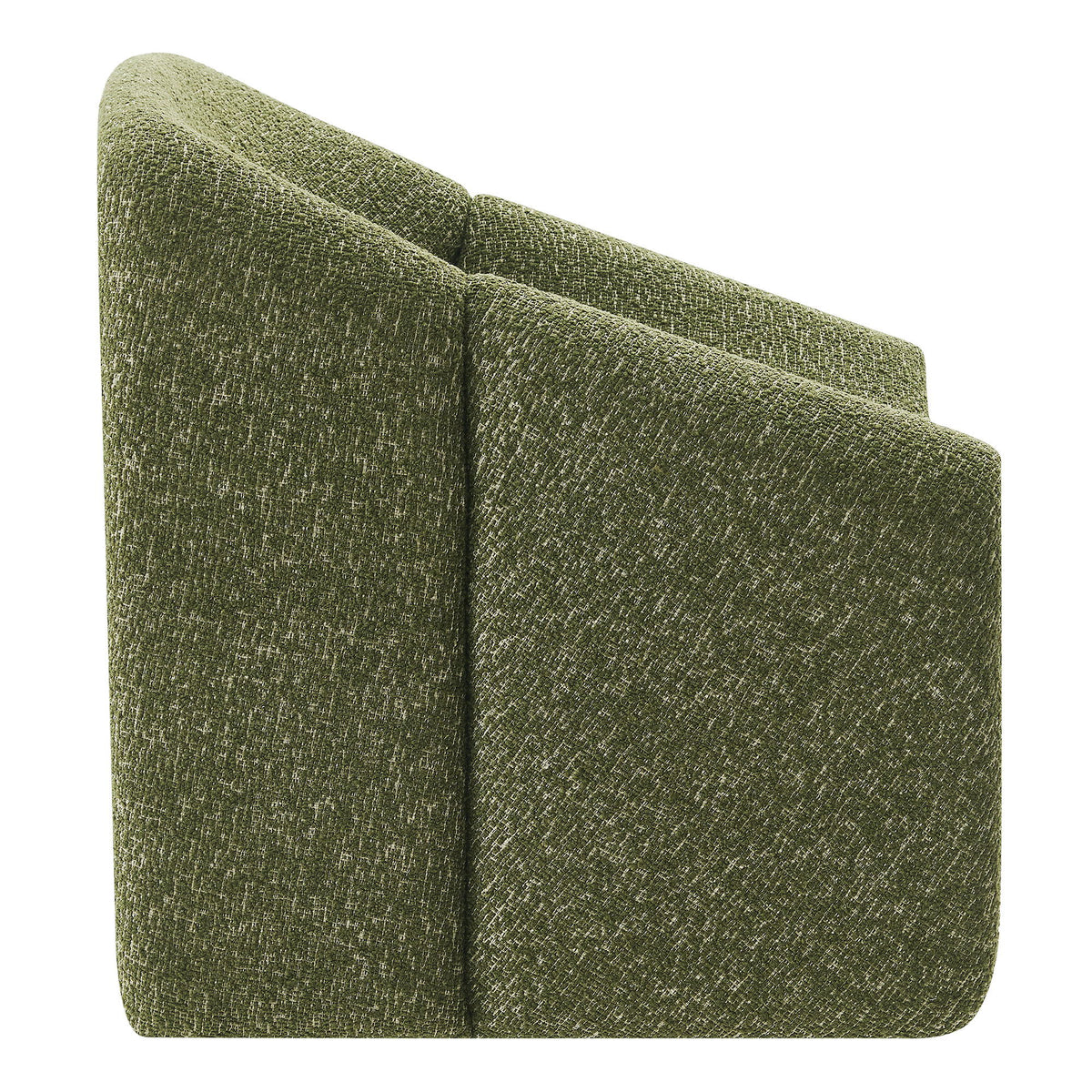 Vivi Looped Textural Fabric Curved Arm Accent Chair by Modway
