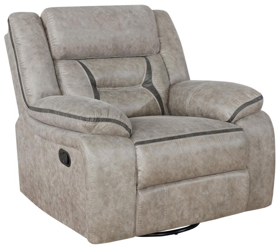 Coaster Fine Furniture Greer - Upholstered Swivel Glider Recliner Chair | Meri Furniture