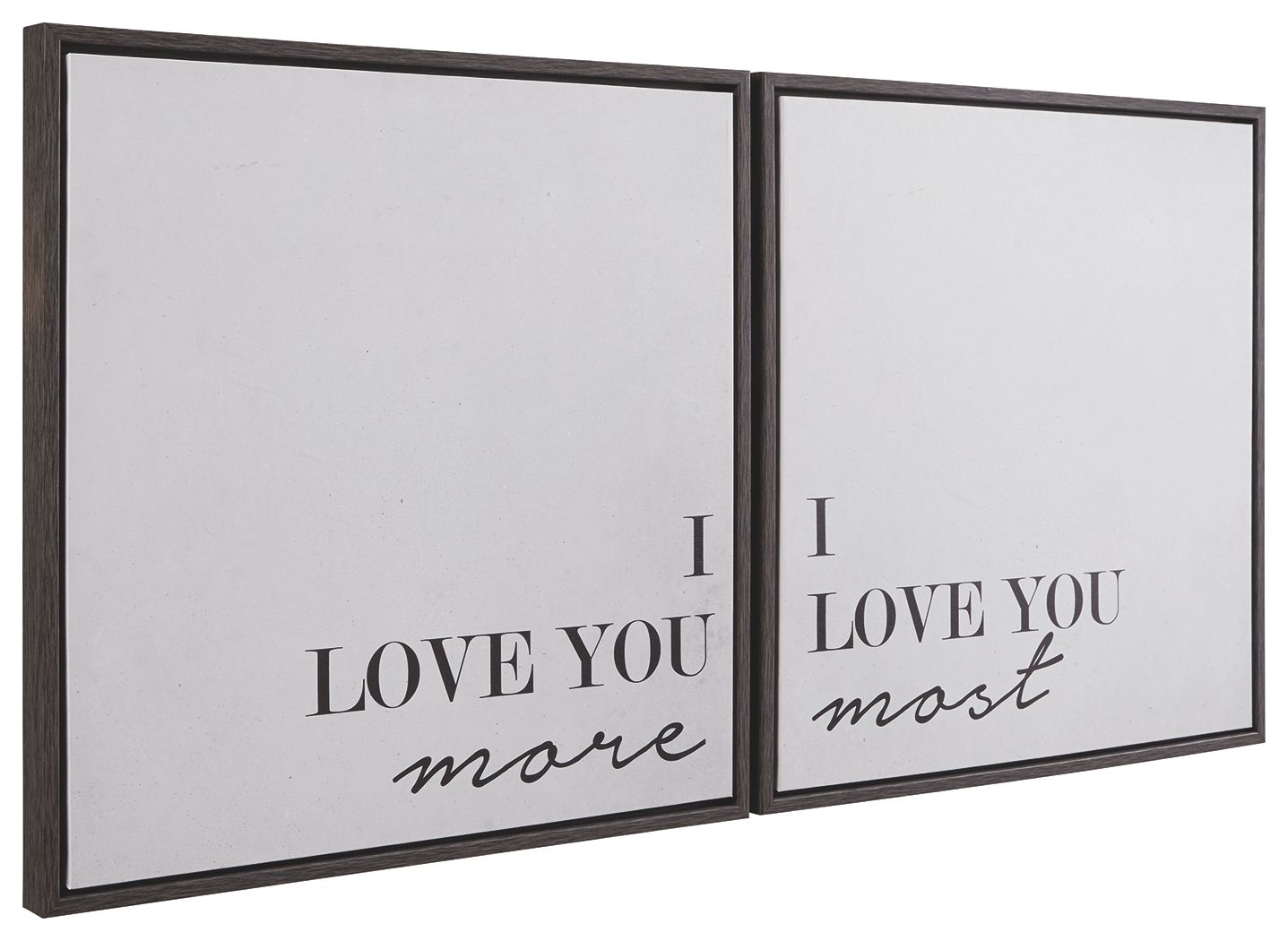 Ashley Furniture Adline - Black / White - Wall Art Set (Set of 2) | Meri Furniture