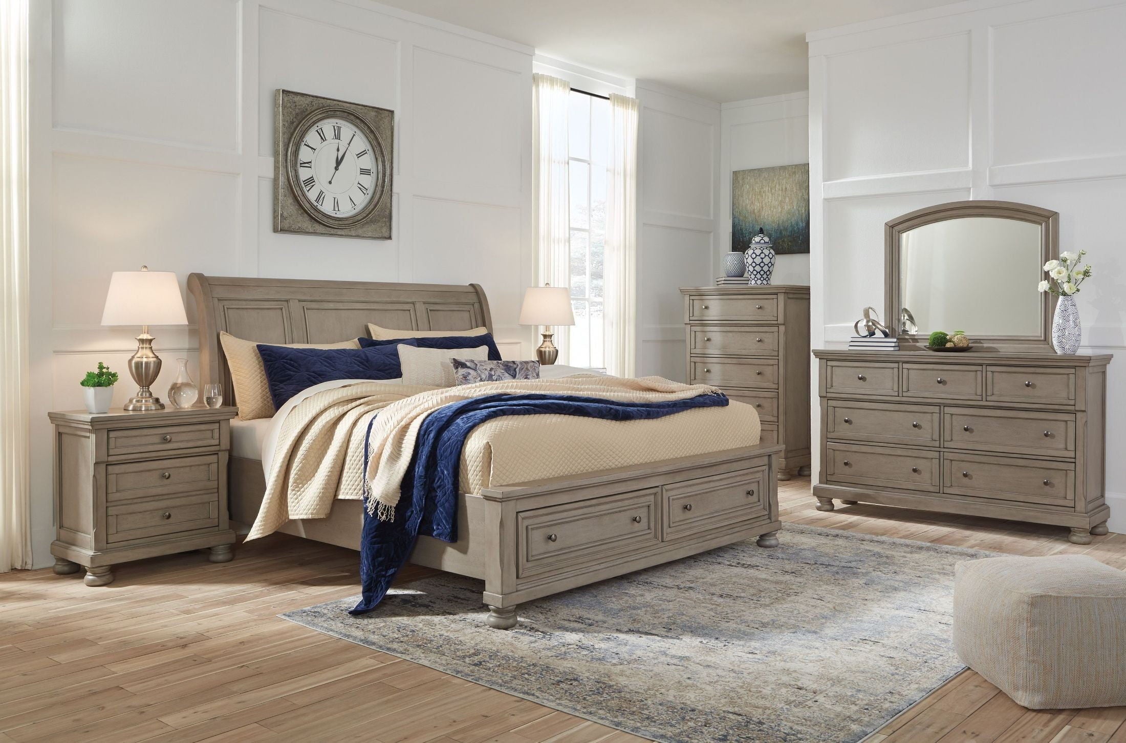 Signature Design by Ashley® Lettner - Sleigh Bed | Meri Furniture