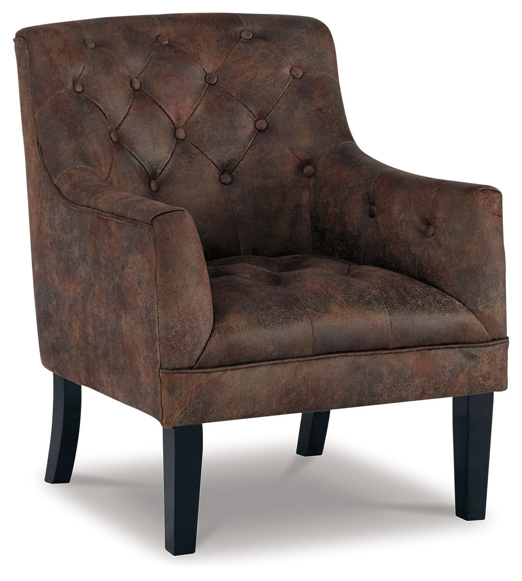 Ashley Furniture Drakelle - Mahogany - Accent Chair | Meri Furniture