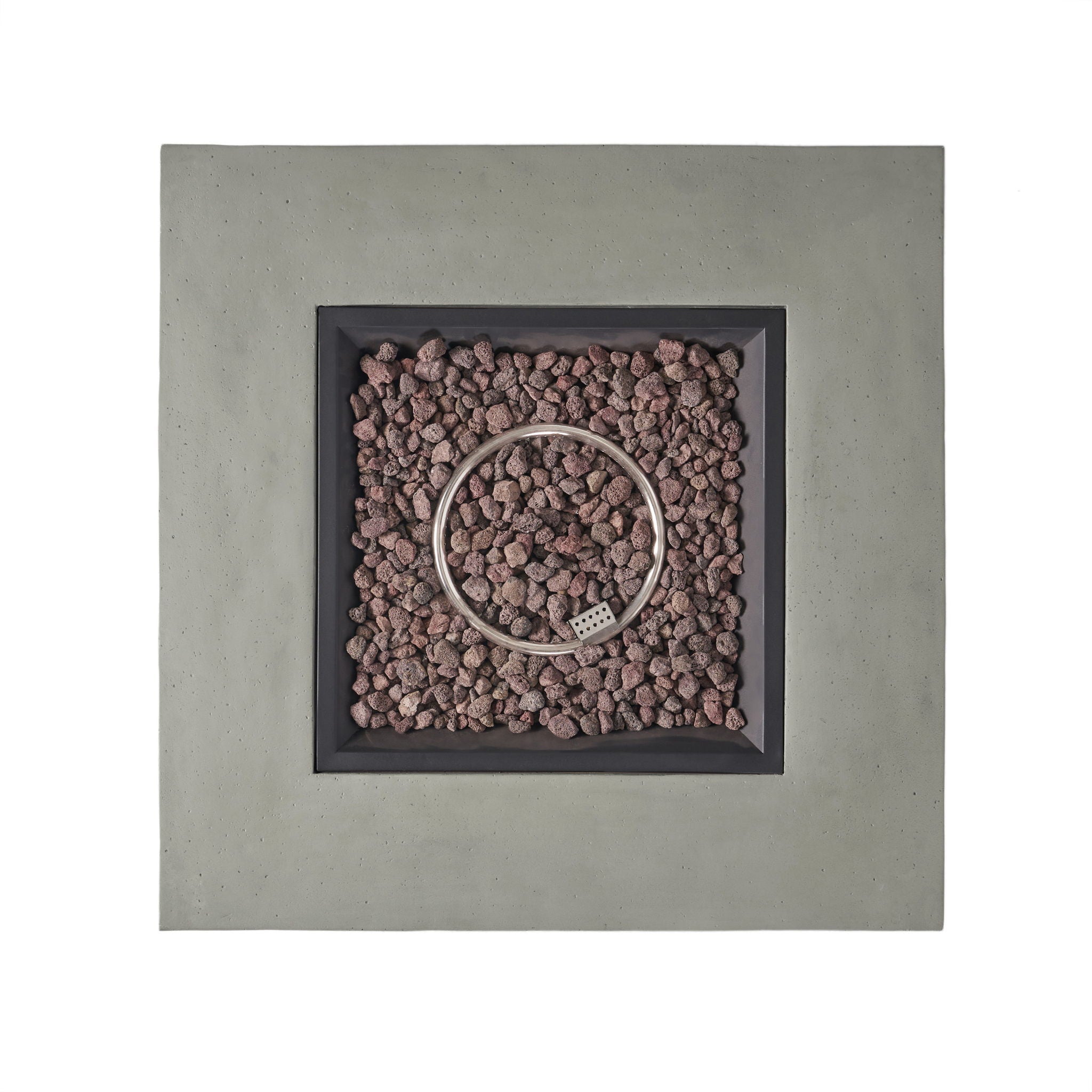 Modern 50,000 Btu Square Fire Table With Propane Tank