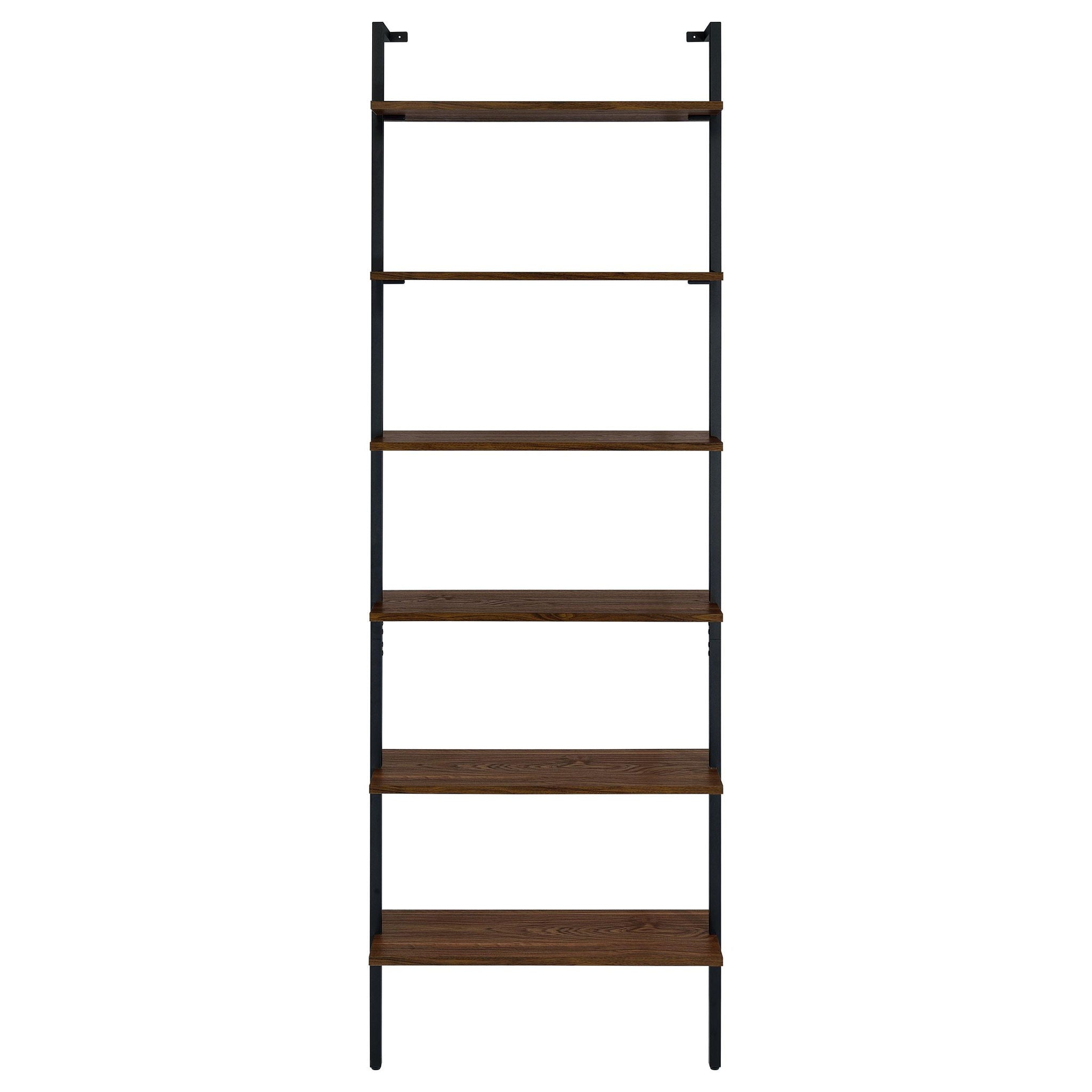 Owens 3-piece 96-inch Wall Mounted Bookshelf Set Walnut