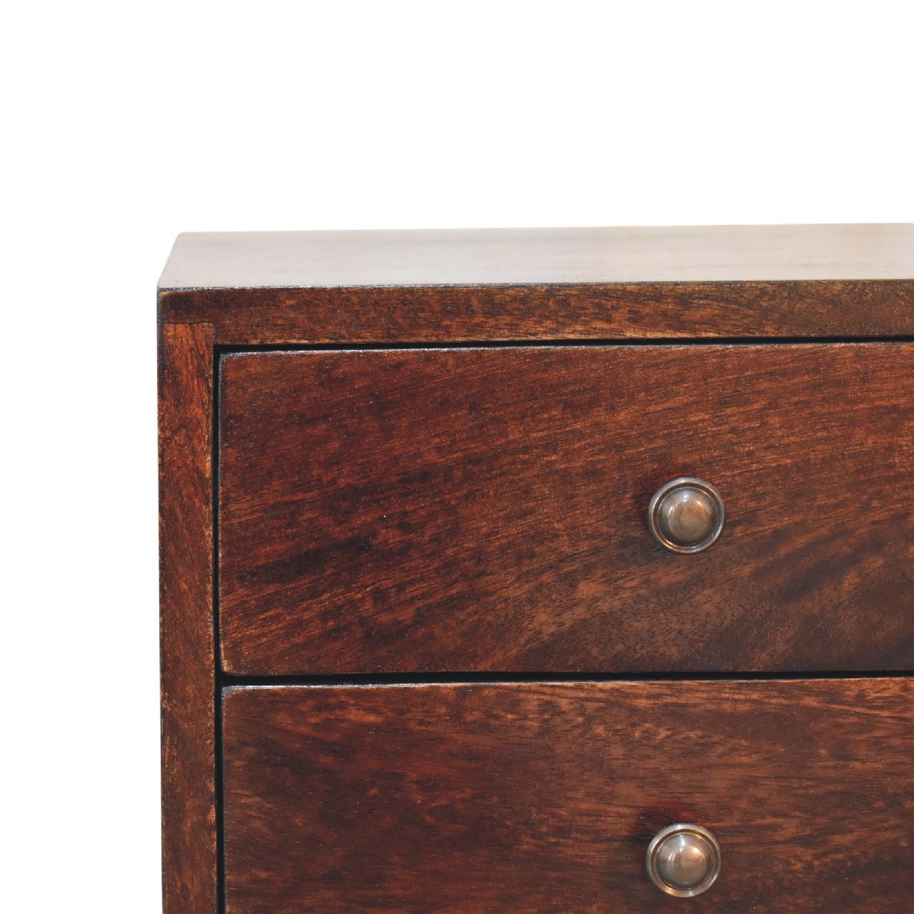 Mini 2 Drawer Nightstand - Walnut