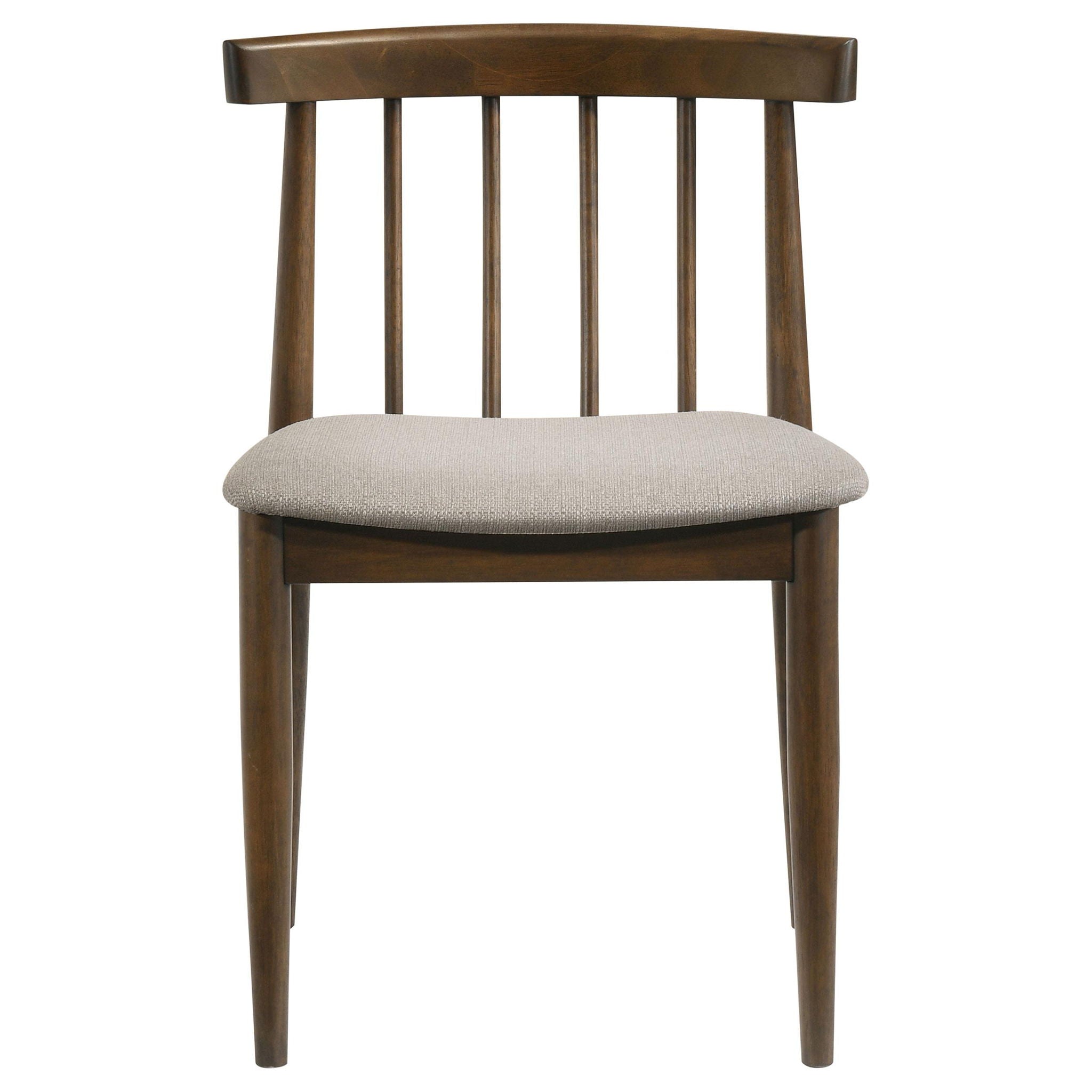 Cullen Dining Side Chair Upholstered Seat Dark Walnut (Set of 2)