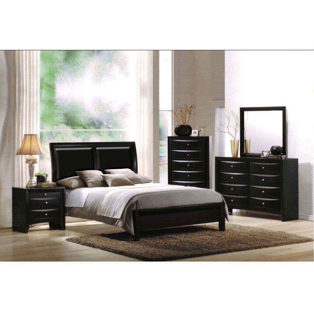 ACME The Ireland contemporary mirror is the perfect accent for your master bedroom. The Ireland collection features contemporary feel and the mirror helps to make small areas appear larger and more brightly lit. | Meri Furniture