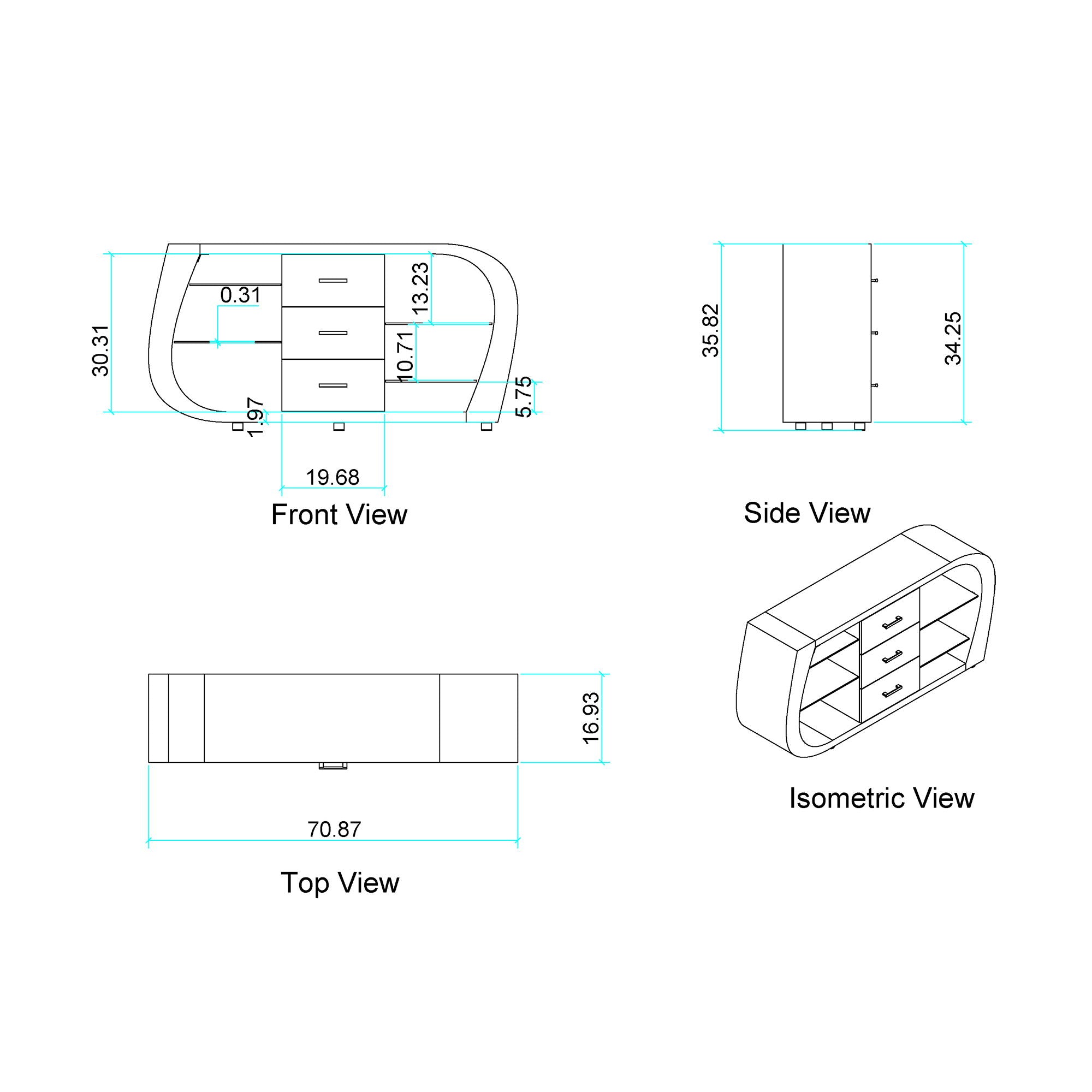 Tony - Buffet - Brown