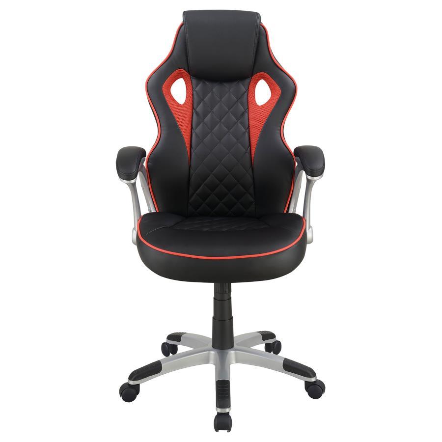 Coaster Fine Furniture Lucas - Upholstered Adjustable Home Office Desk Chair - Black | Meri Furniture