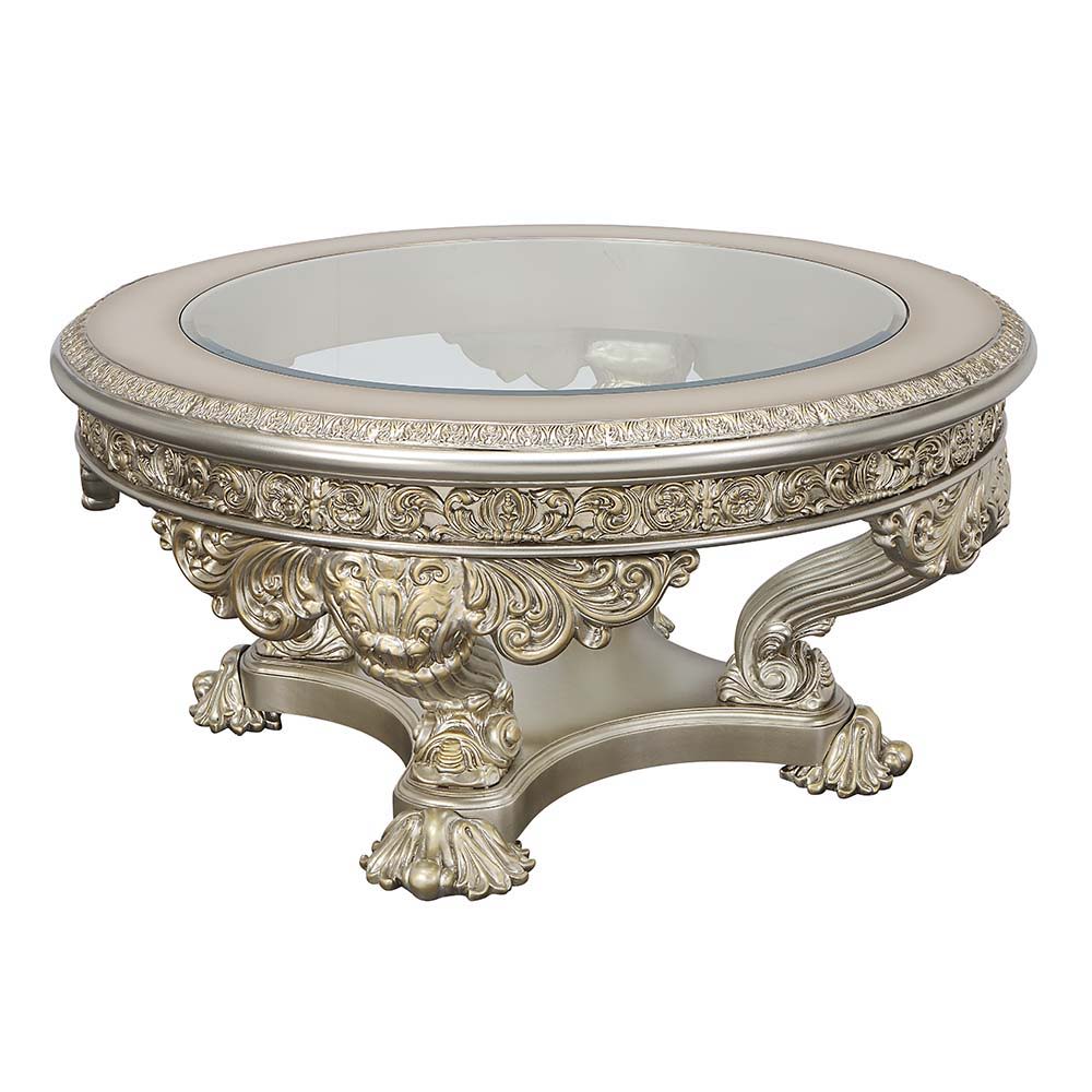 ACME Danae - Coffee Table - Champagne & Gold Finish | Meri Furniture