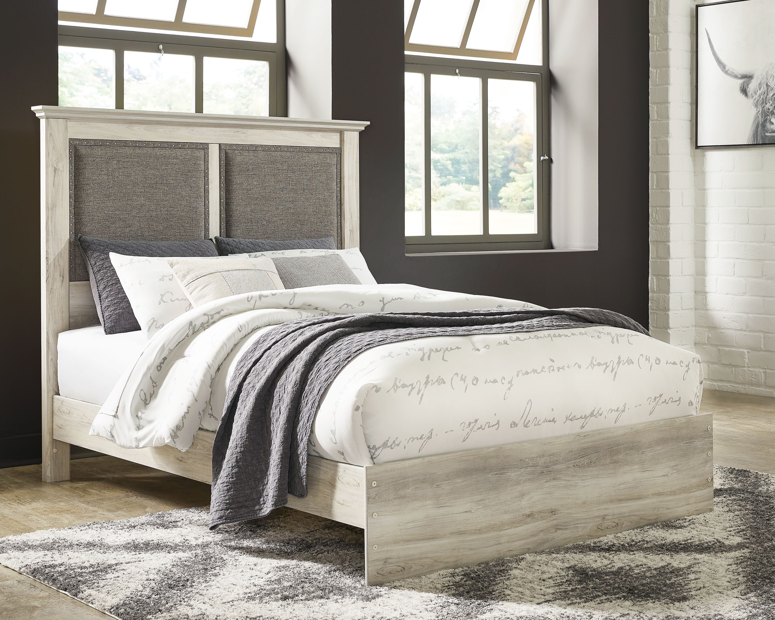 Signature Design by Ashley® Cambeck - Upholstered Panel Bed | Meri Furniture