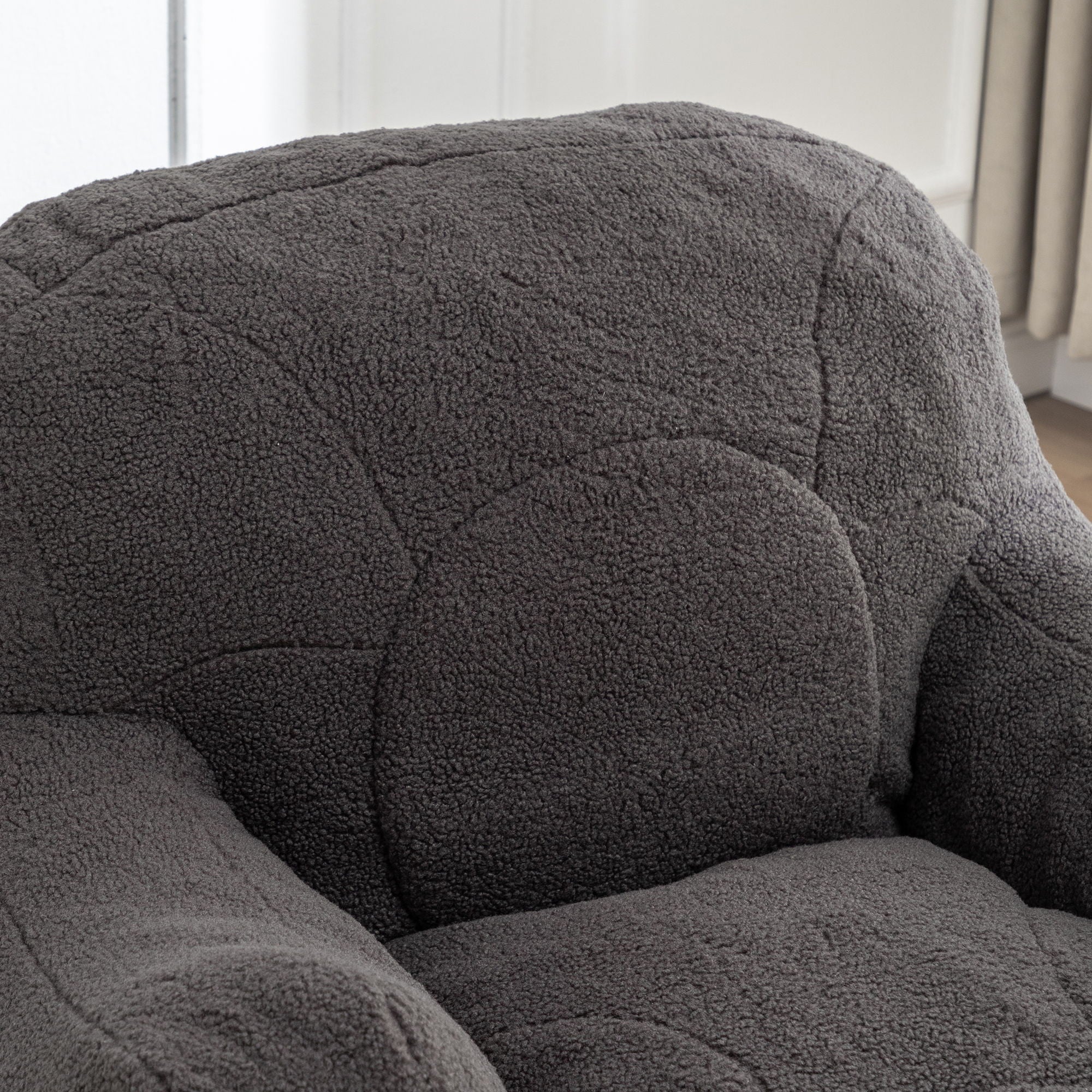 Comfy Bean Bag Chair With Filler, Fluffy And Cozy Seating