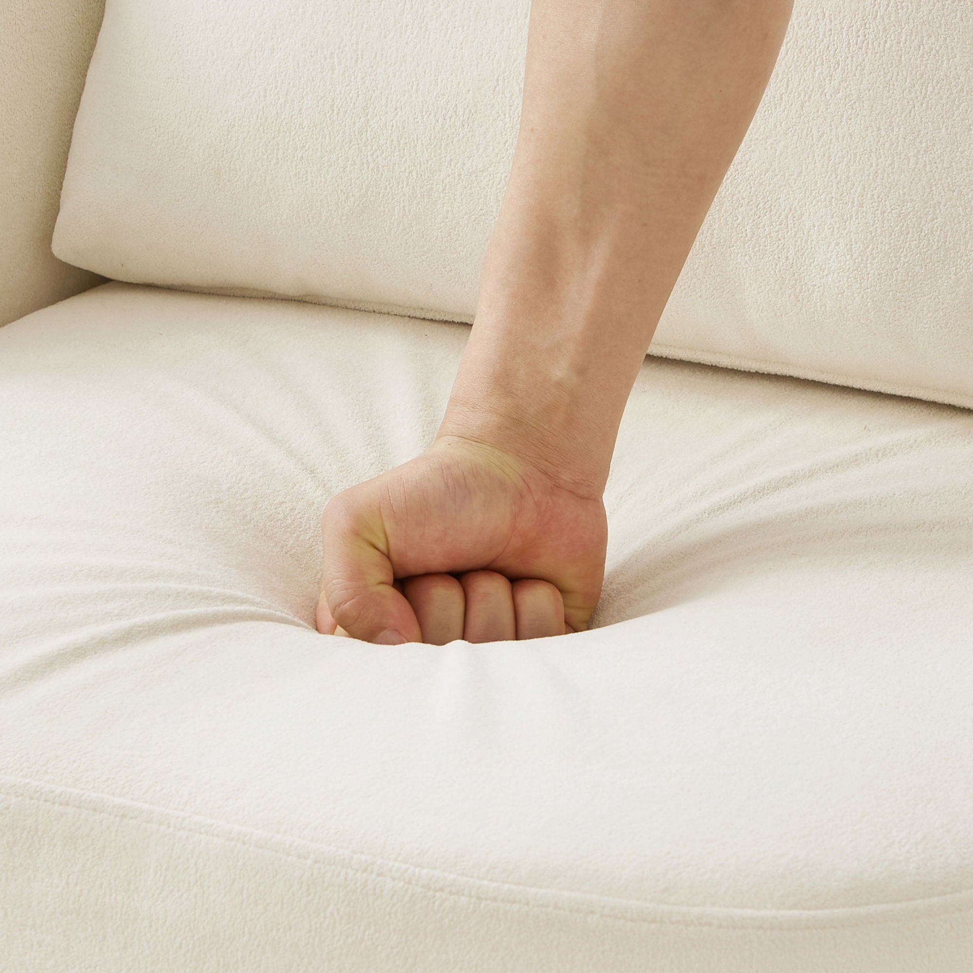 360° Modern Swivel Chair With Upholstered Curved Design