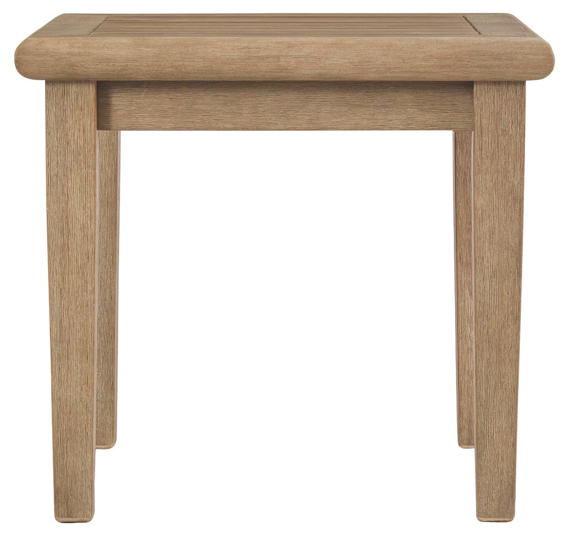 Ashley Furniture Gerianne - Brown - Square End Table | Meri Furniture