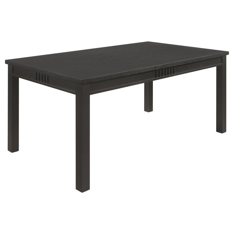 Coaster Fine Furniture Marbrisa - Rectangular Wood Dining Table - Matte Black | Meri Furniture
