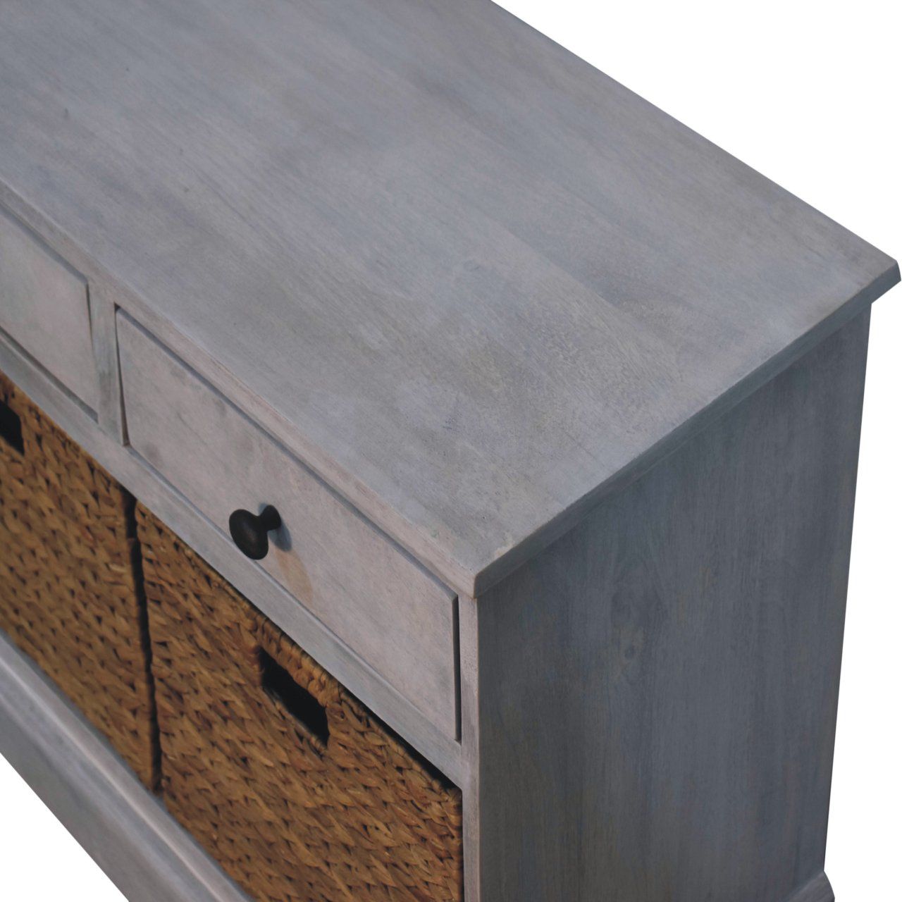 Acid - Basket Storage Cabinet - Gray Ash