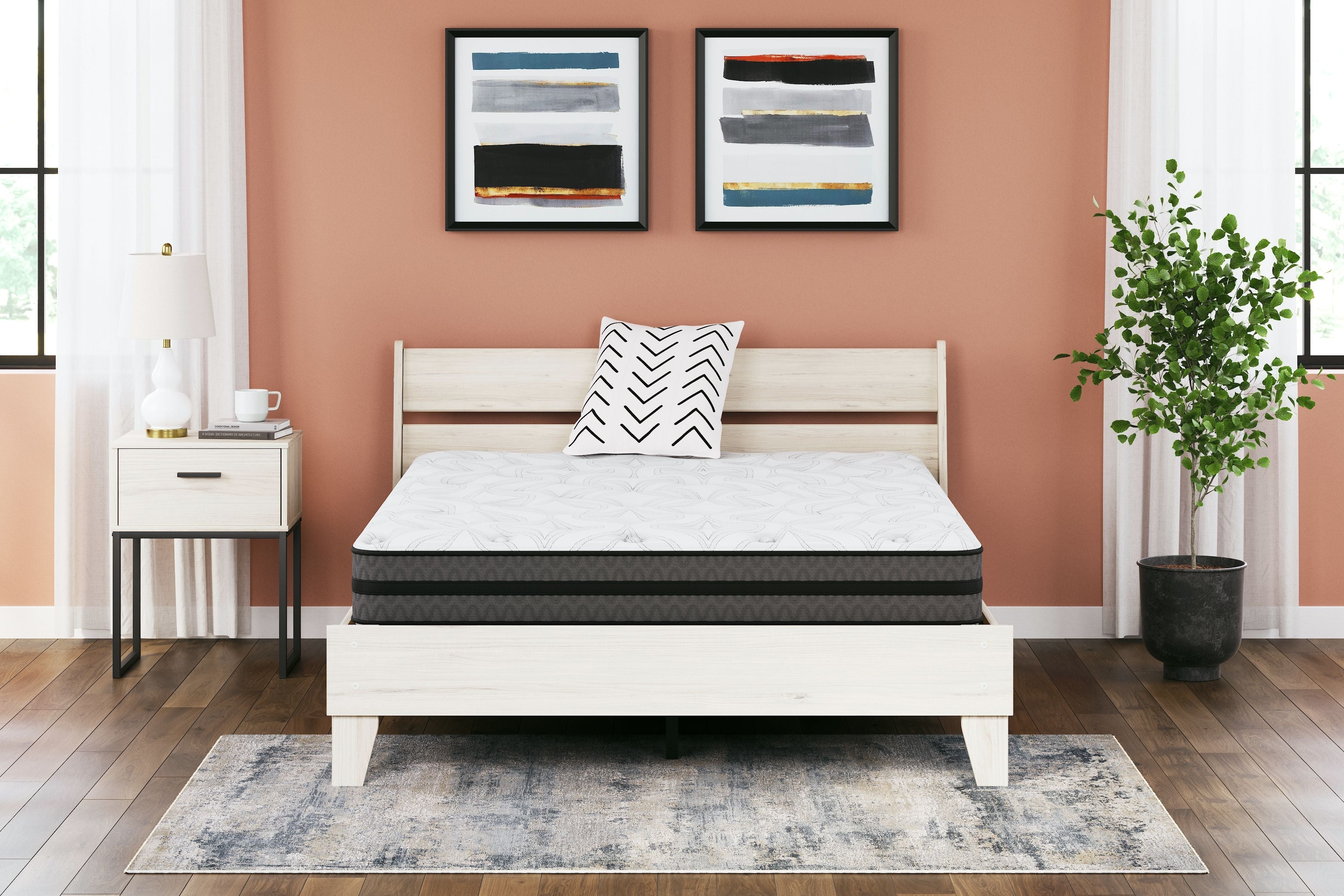 Sierra Sleep® by Ashley 10 Inch Pocketed Hybrid - Mattress | Meri Furniture