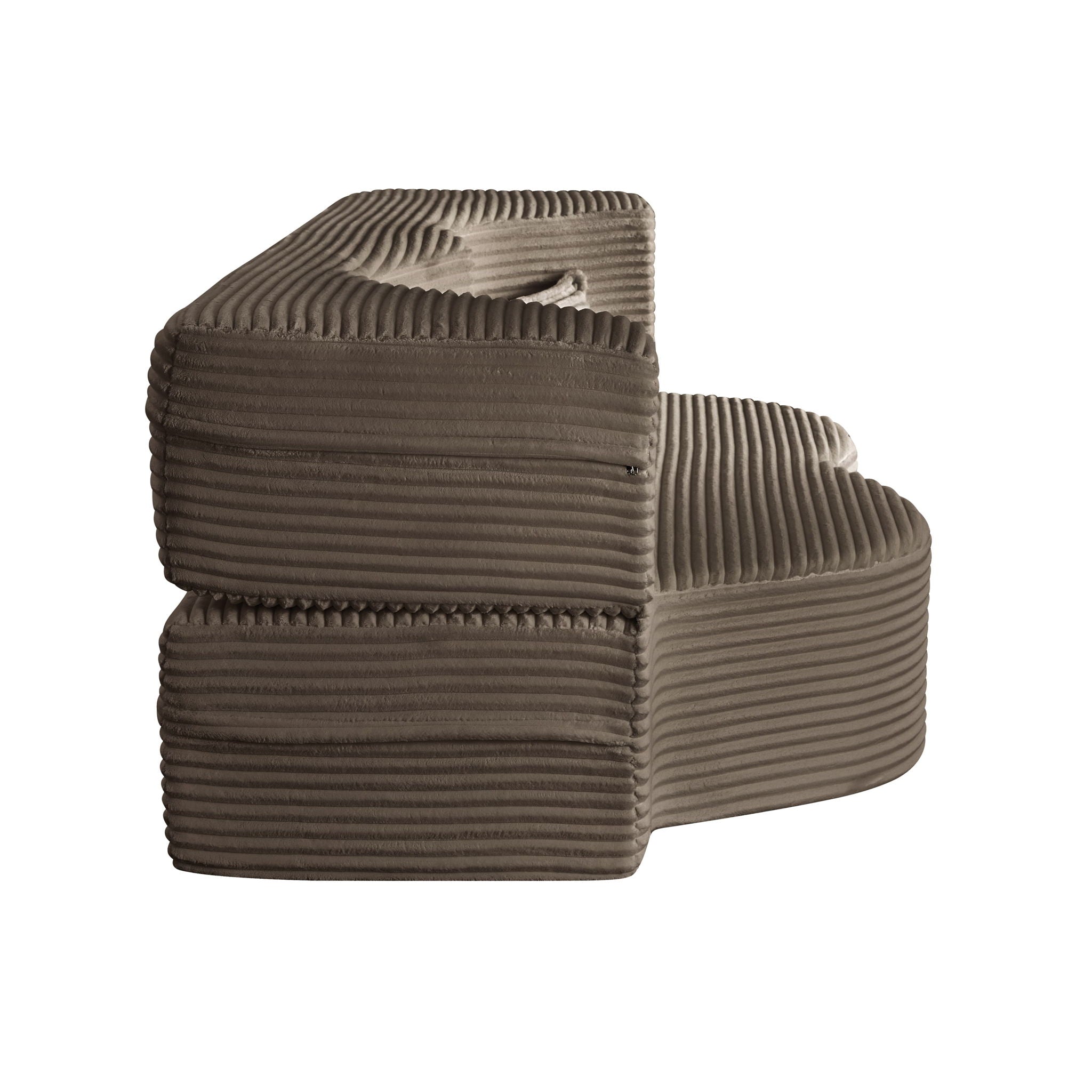 Floor Convertible Sleeper Sofa Bed With 2 Pillows