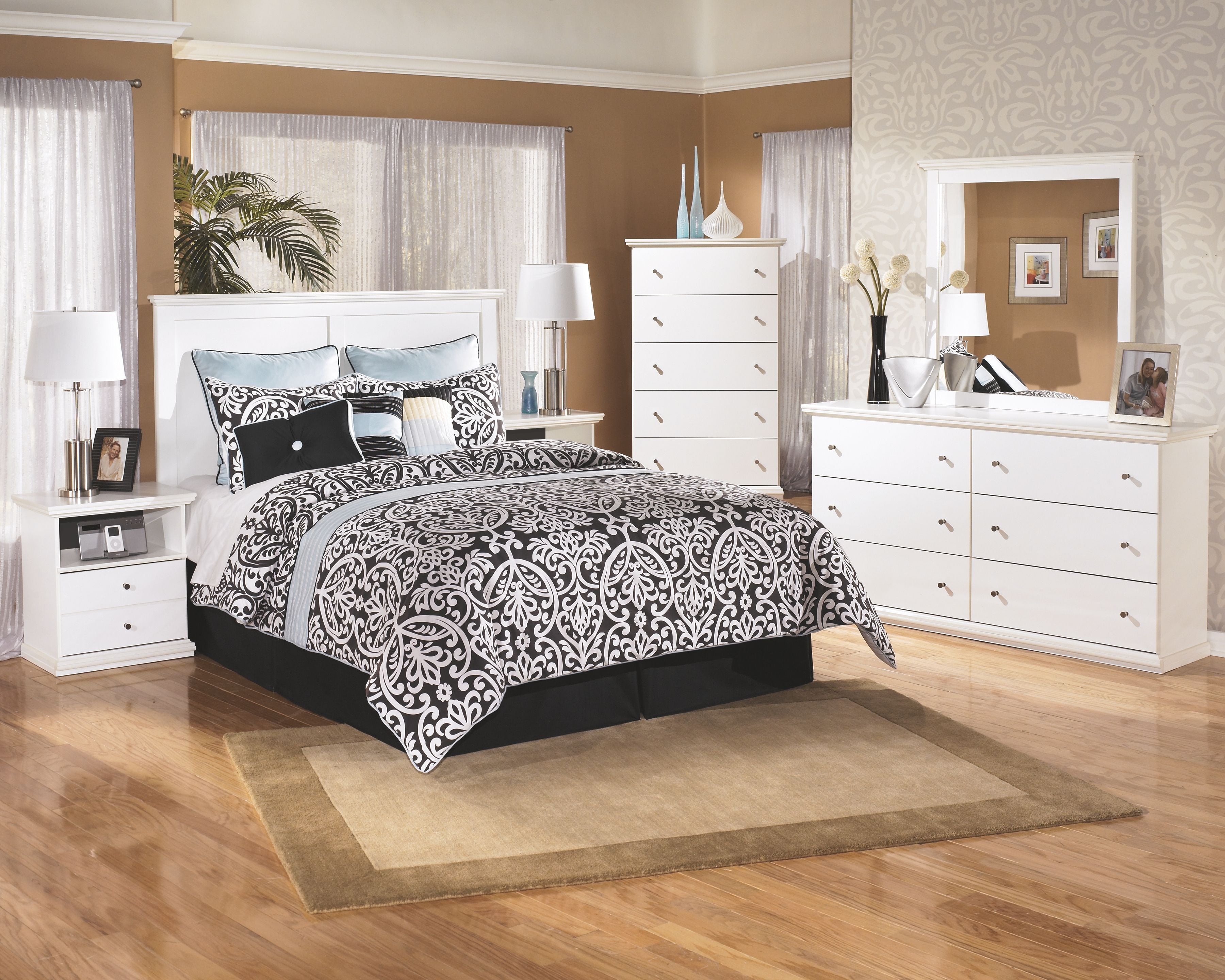 Signature Design by Ashley® Bostwick - Panel Bedroom Set (without Footboard) | Meri Furniture