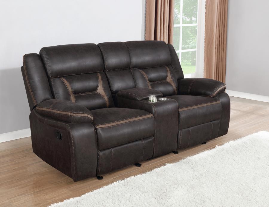 Coaster Fine Furniture Greer - Upholstered Motion Reclining Loveseat | Meri Furniture