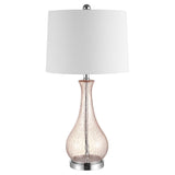 FINNLEY, 27.5 INCH, BLUSH, GLASS TABLE LAMP