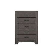 5 Drawer Dresser - Gray / Brown