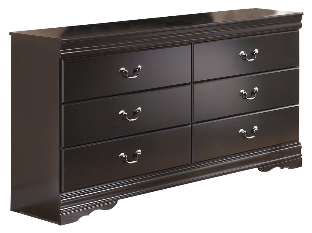 Ashley Furniture Huey - Black - Six Drawer Dresser | Meri Furniture