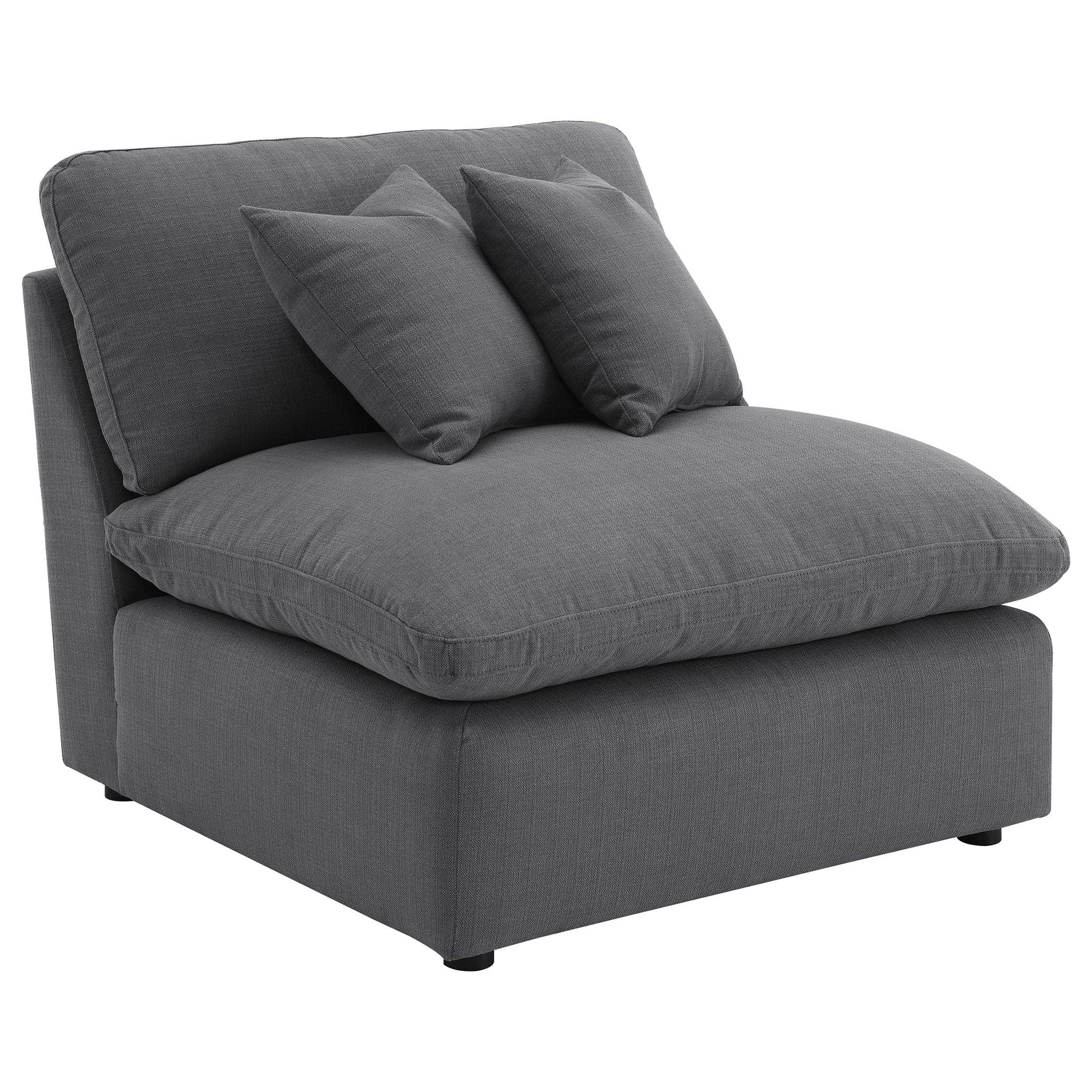 Hobson 5-piece Upholstered Modular Sectional Sofa Charcoal