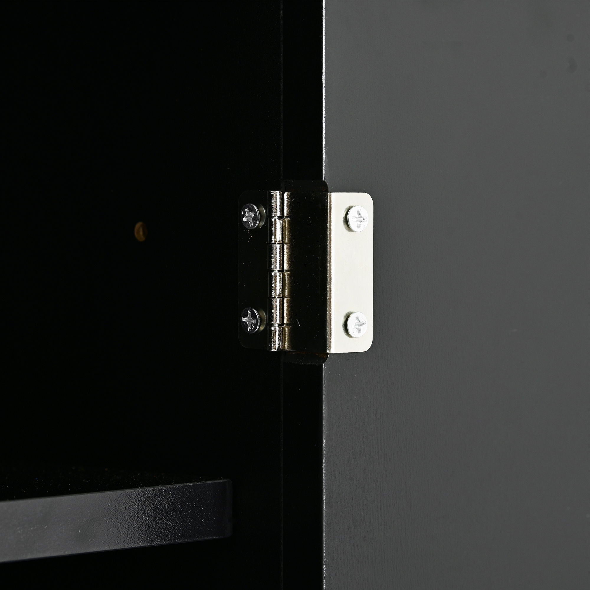 Sleek And Modern Shoe Cabinet With Adjustable Shelves, Space Saving Design