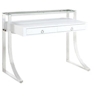 Coaster Fine Furniture Gemma - 2-Drawer Writing Desk - White High Gloss | Meri Furniture