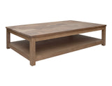 Natural Parota - Deluxe Cocktail Table - Brown Cappuccino