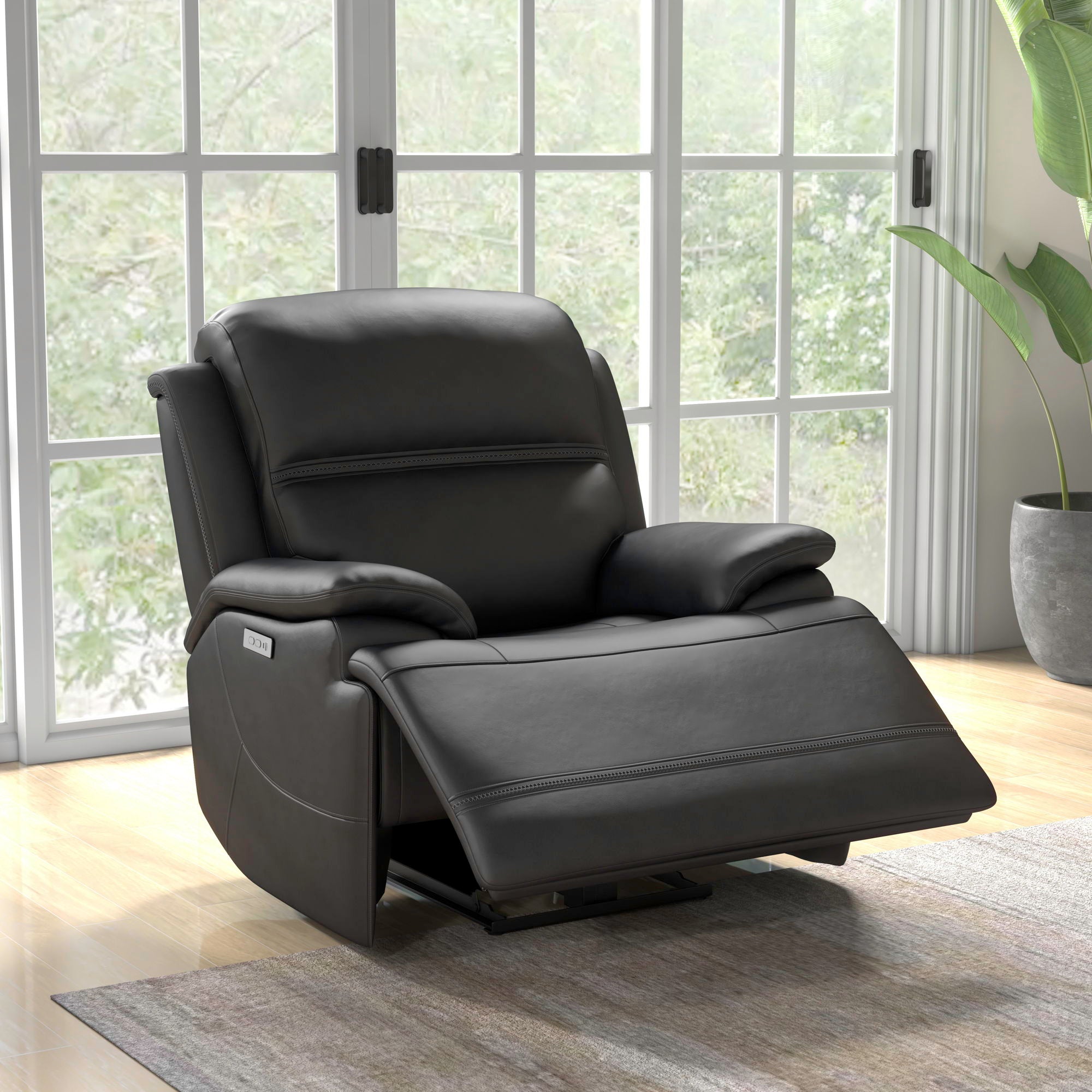 Liberty Furniture Bentley - Swivel Glider Recliner P2 - Graphite | Meri Furniture