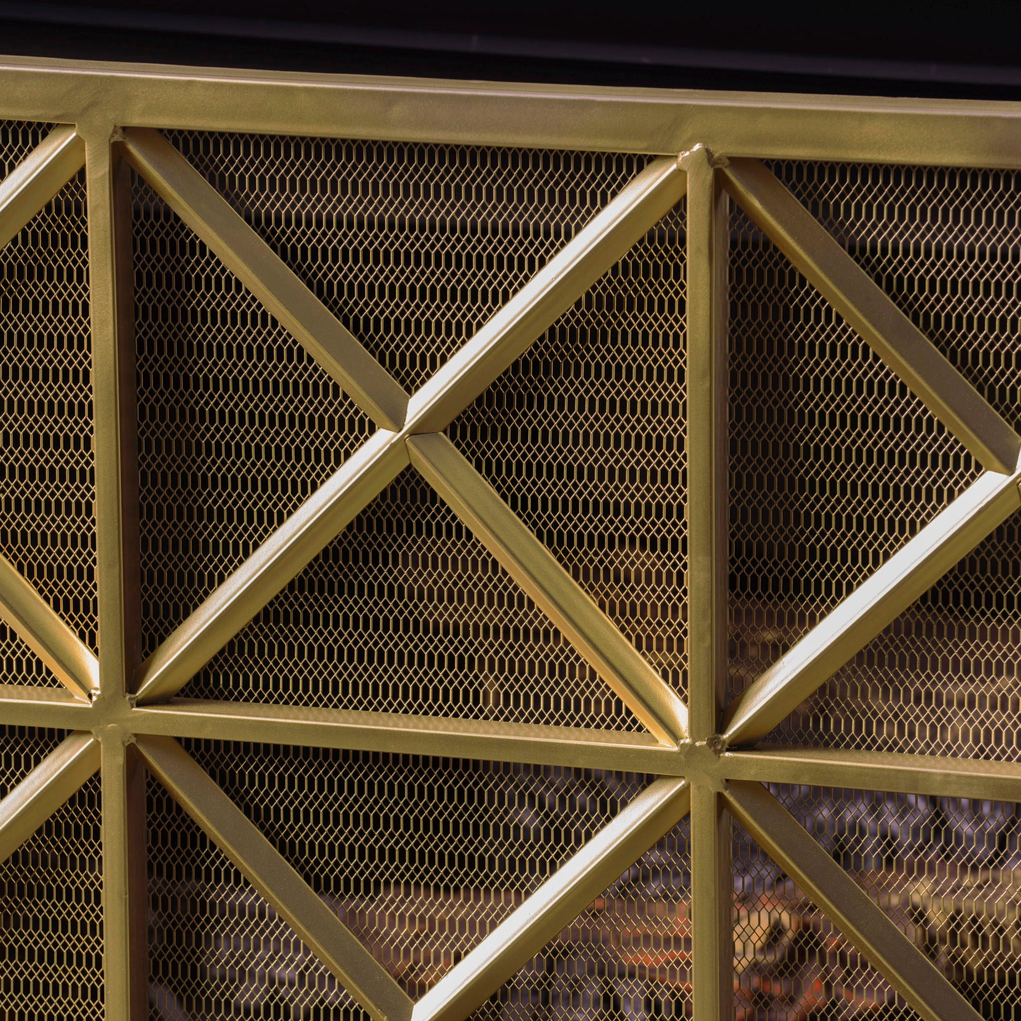 Margaret - 3 Panel Fireplace Screen Iron